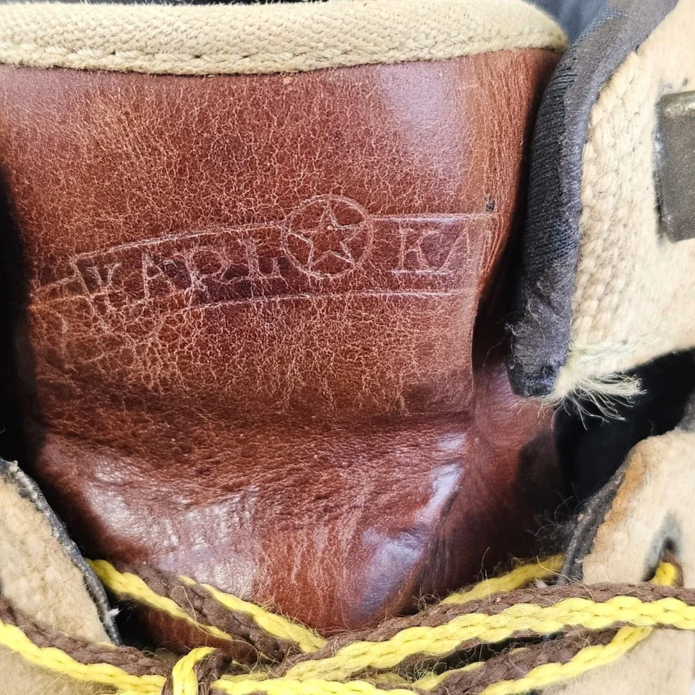 Karl Kani‎ Boots Khaki Canvas Leather Ankle 4529 F12 Menswear size 13